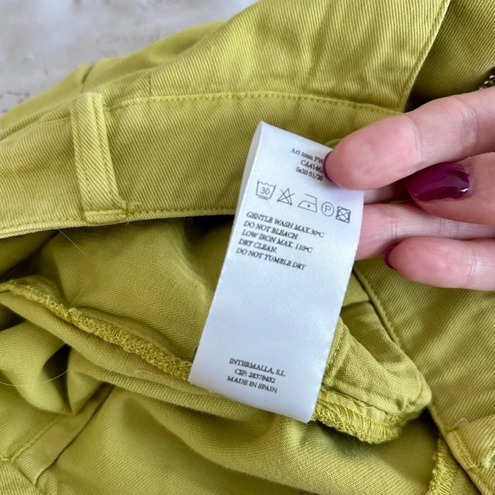 💚 Paloma Wool Lime Green Wide-Leg Trousers - Picture 9 of 9